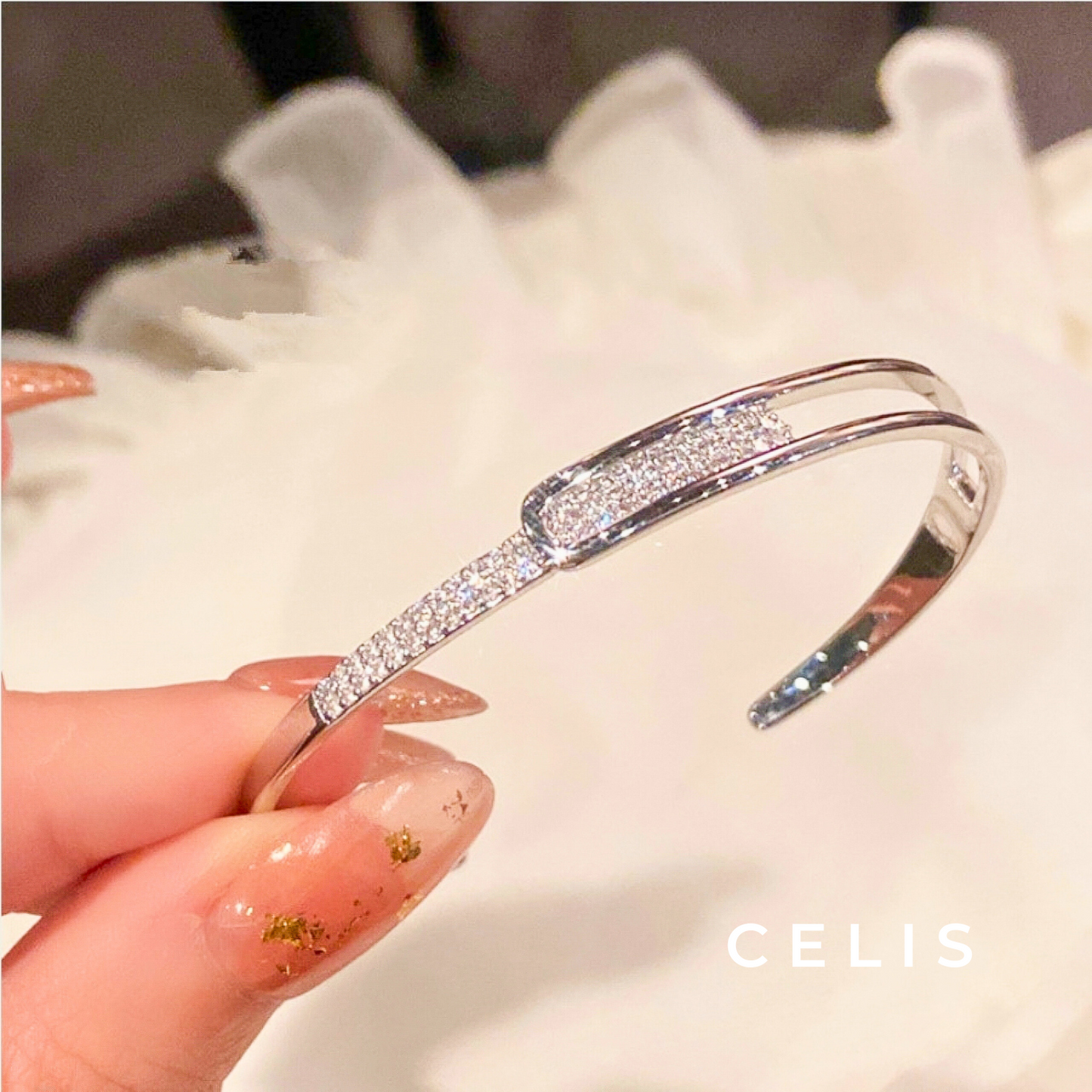 Zirconia Diamond Bangle