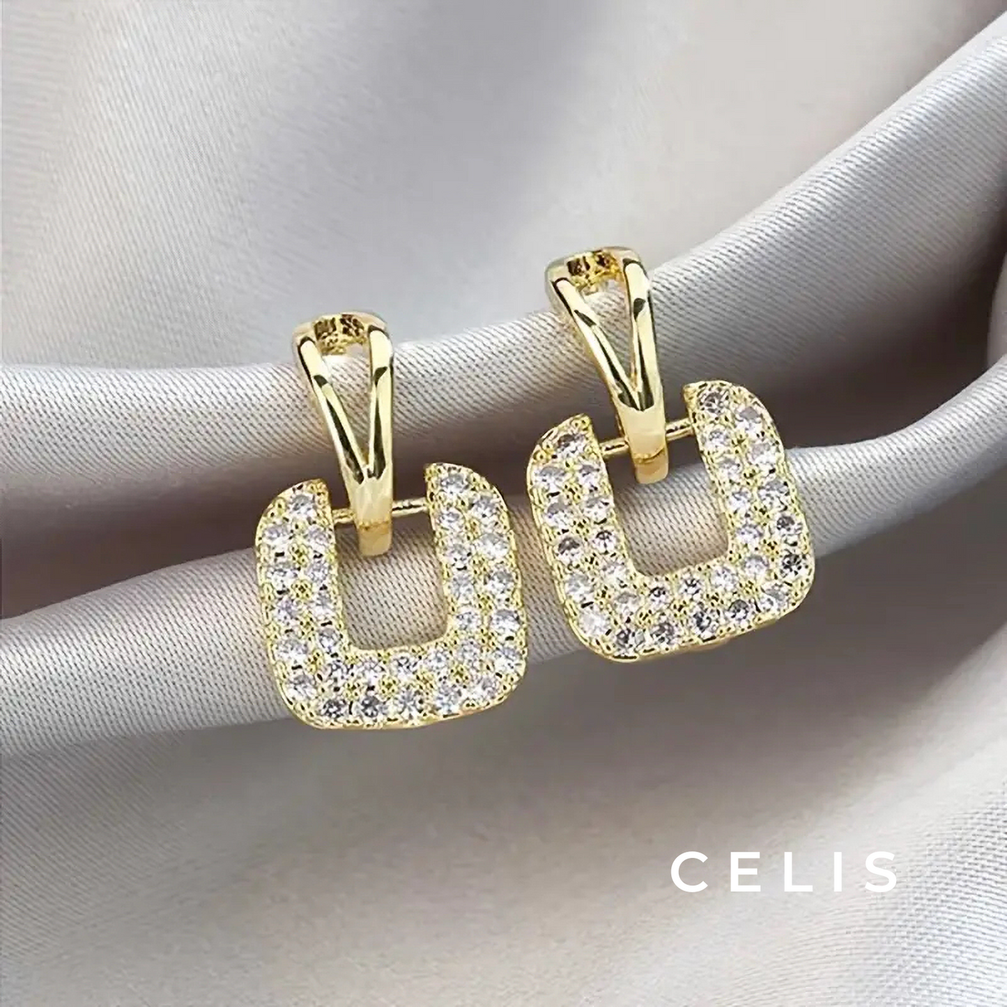 Luxury Square Zirconia Earrings