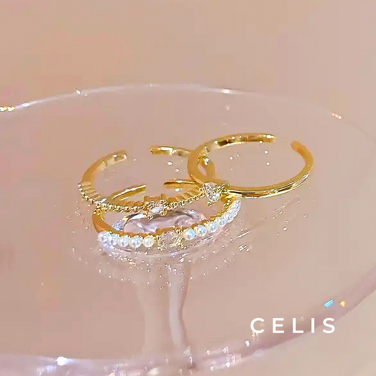 【Limited Item】 Elegant Stack Ring