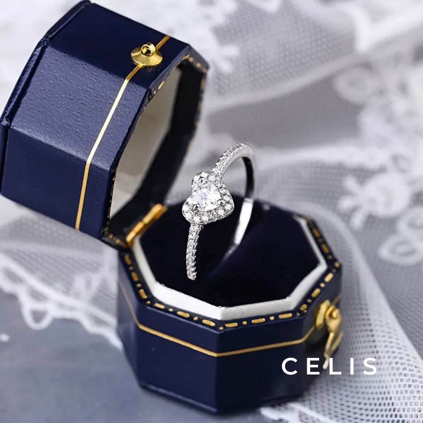 【Limited Item】 Heart Zirconia Ring