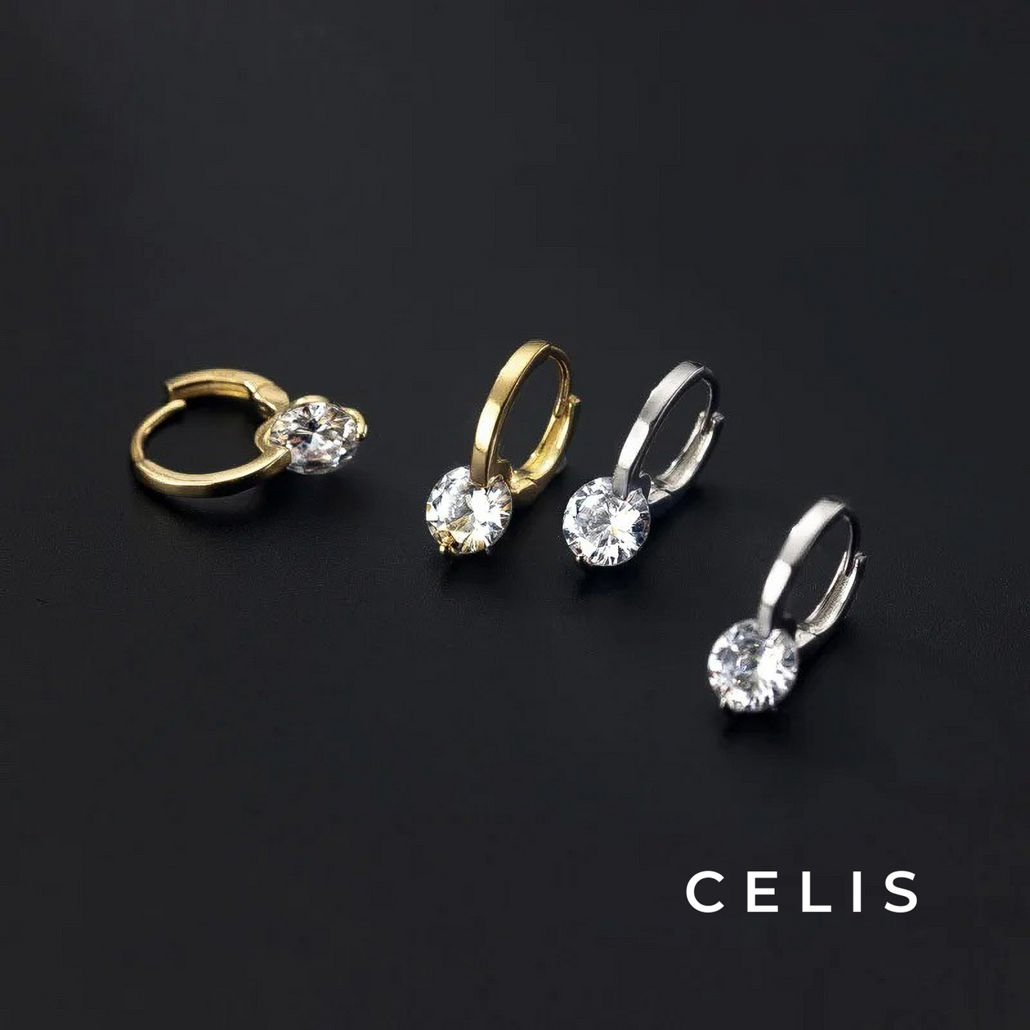 Zirconia Mini Hoop Earrings
