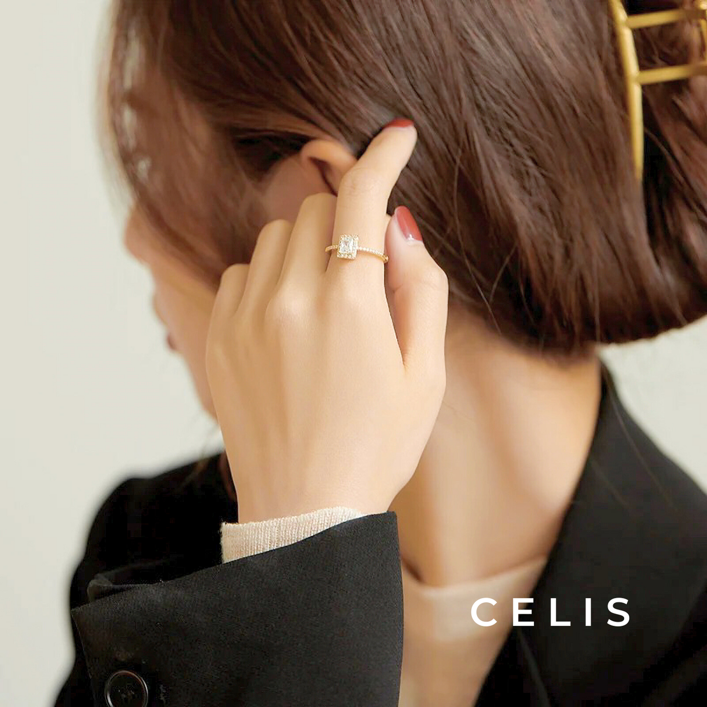 Square Zirconia Ring