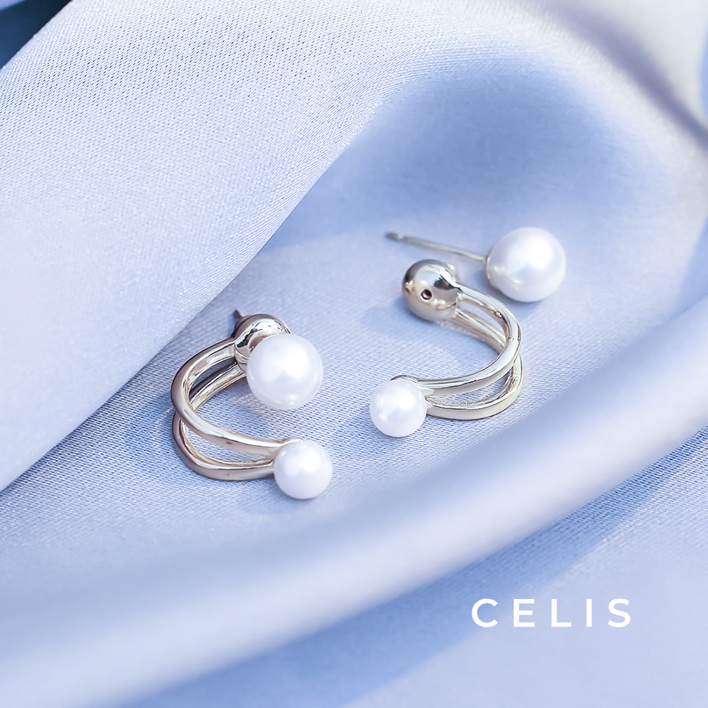 Twin Pearl Elegance Earrings