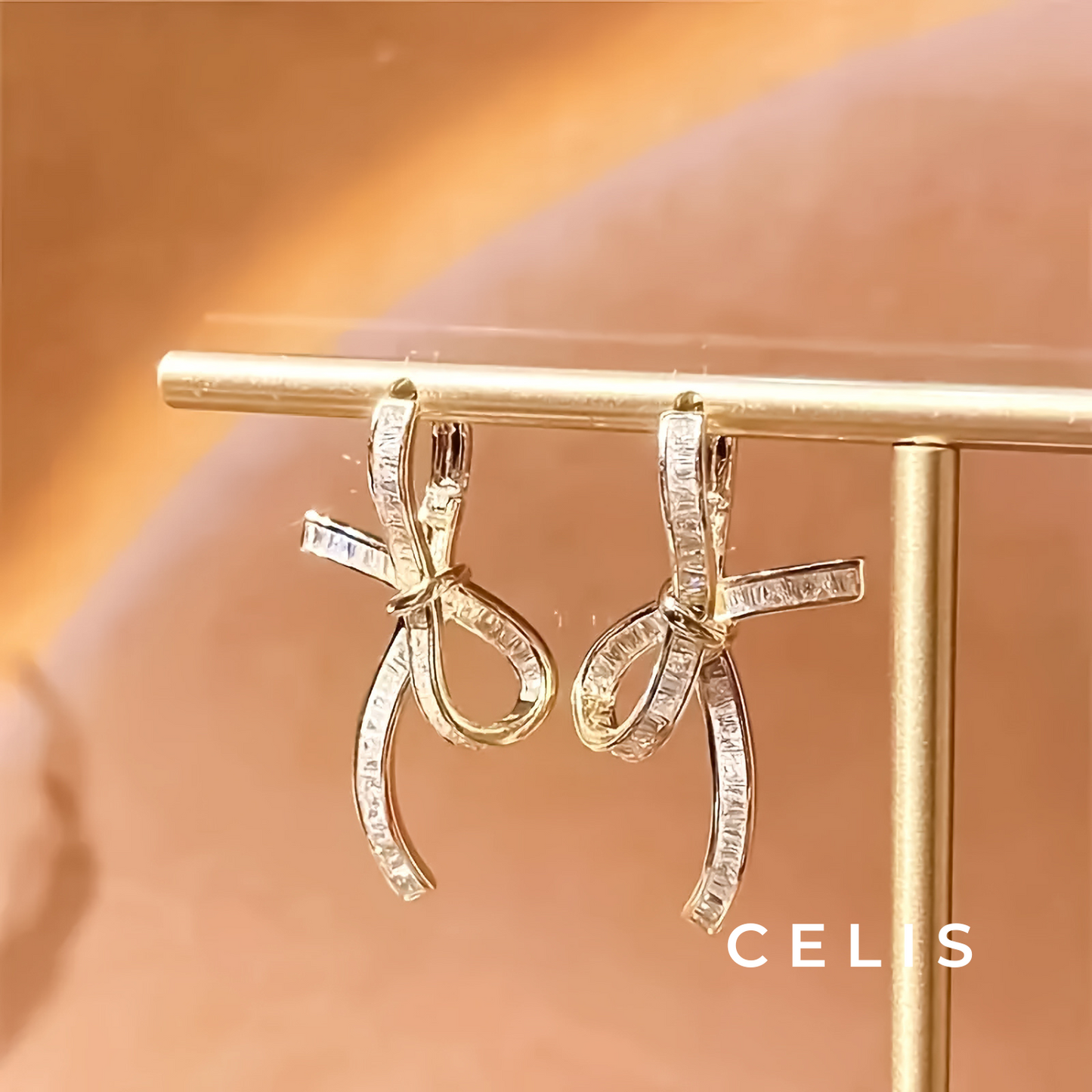 【Limited Item】 Princess Tiara Ribbon Earrings