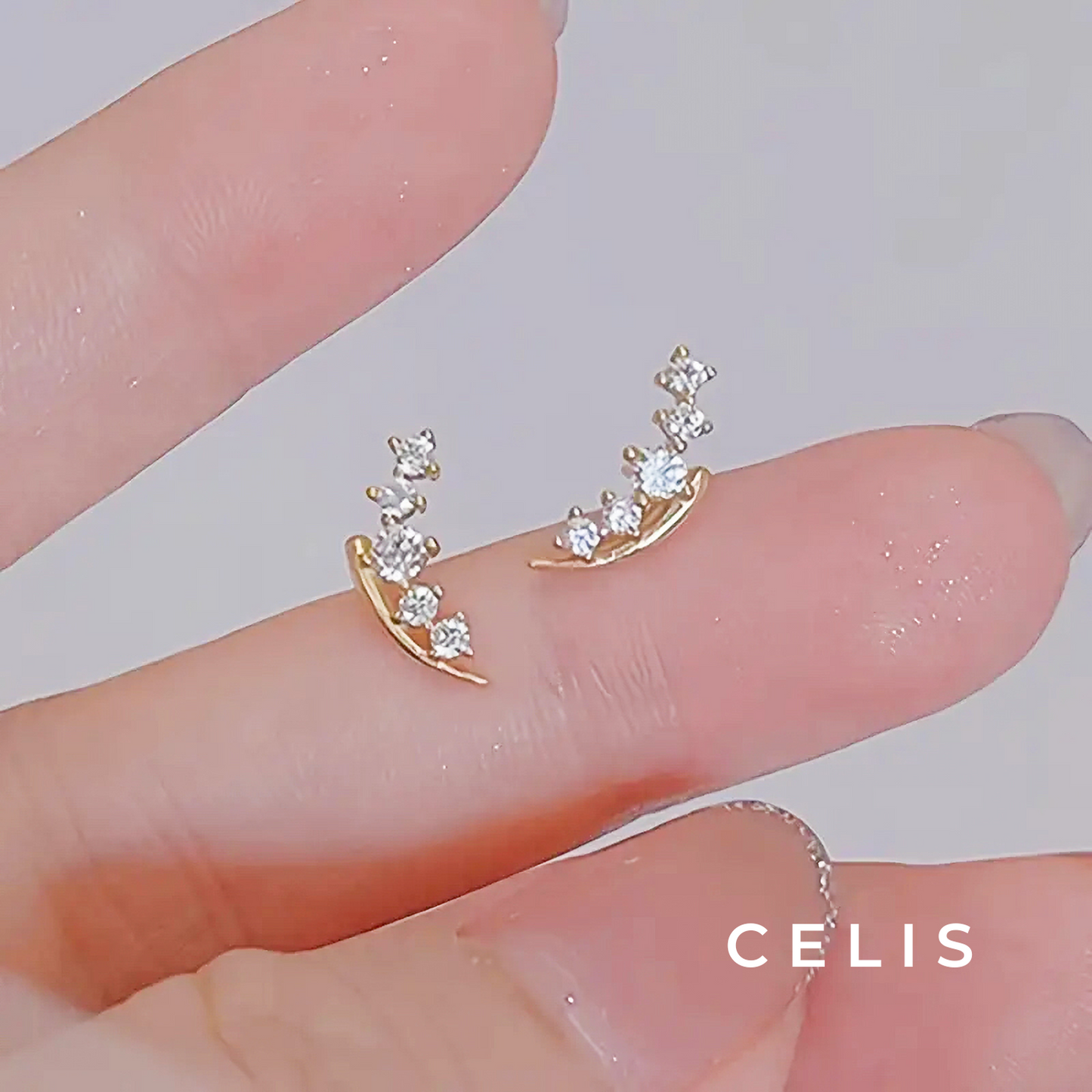 【Limited Item】 Zirconia Weep Earrings