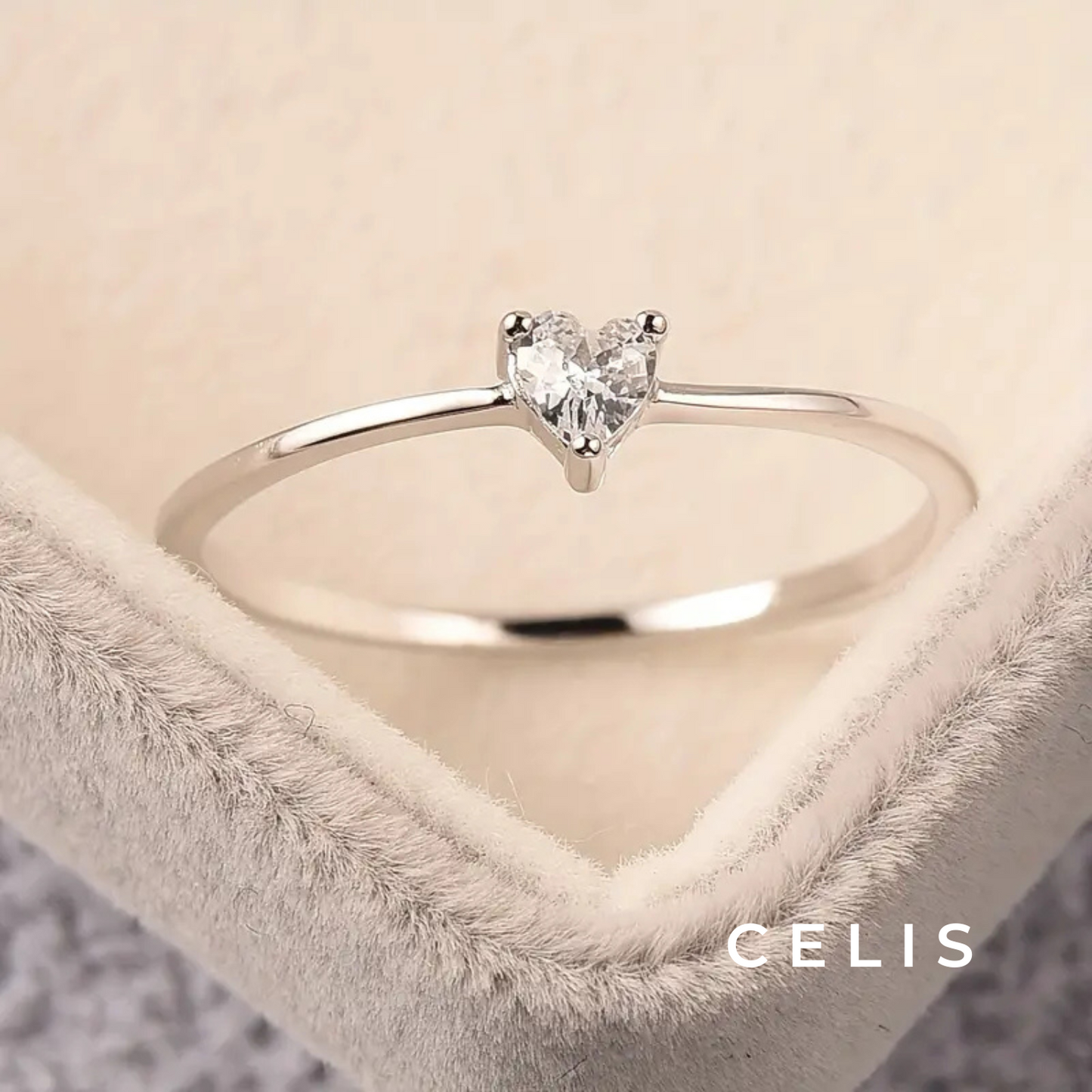 【Limited Item】 Minimum Heart Zirconia Ring