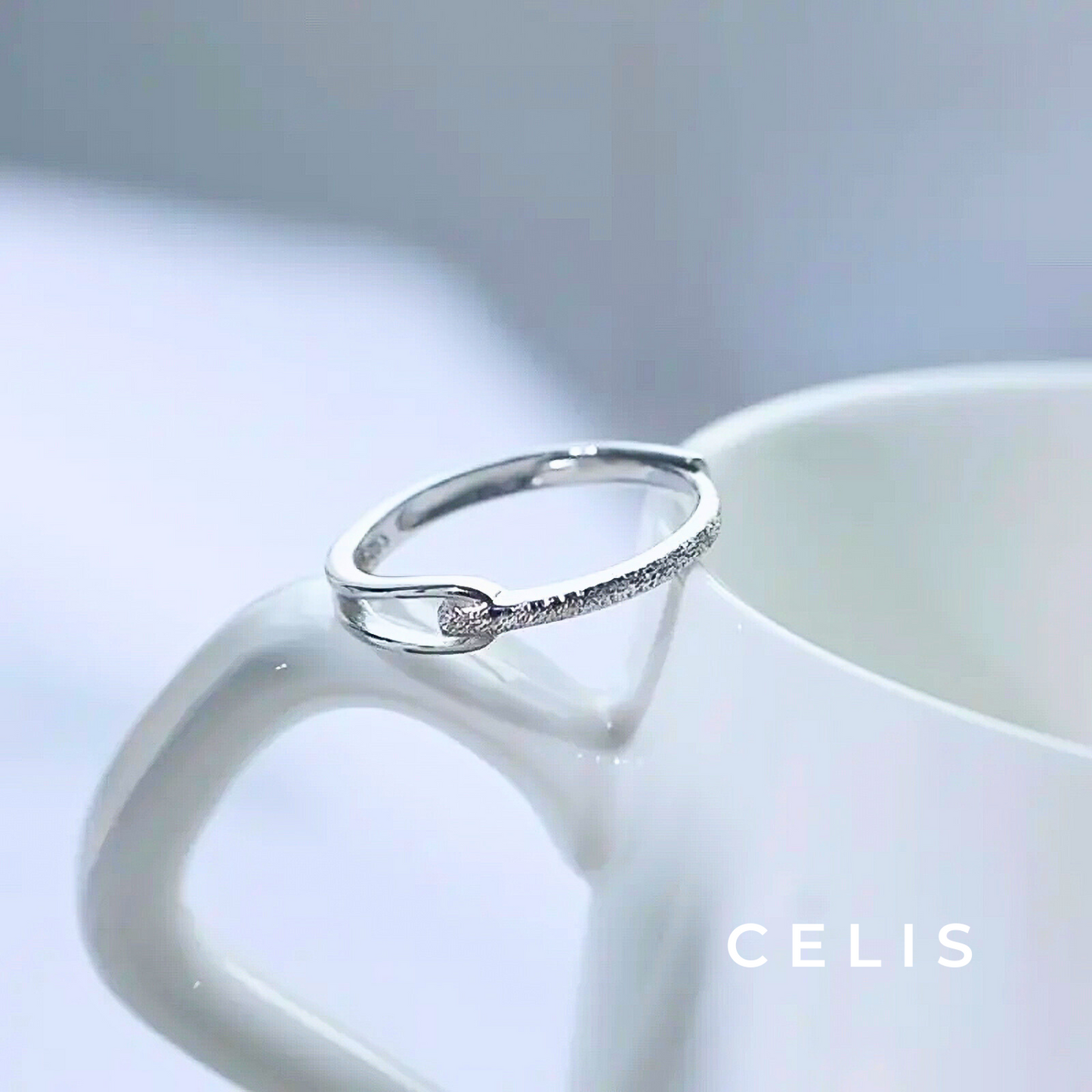 Elegant Geometric Diamond Cut Ring