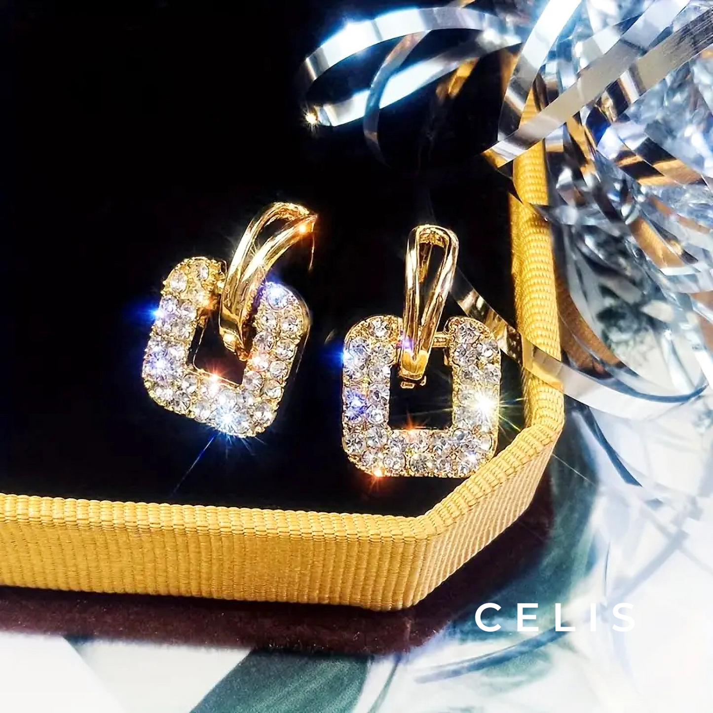 Luxury Square Zirconia Earrings