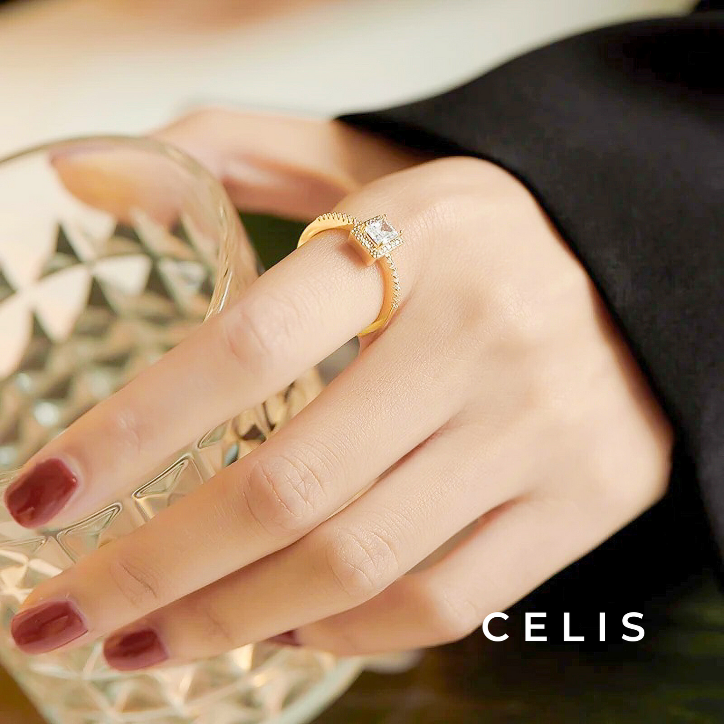 Square Zirconia Ring