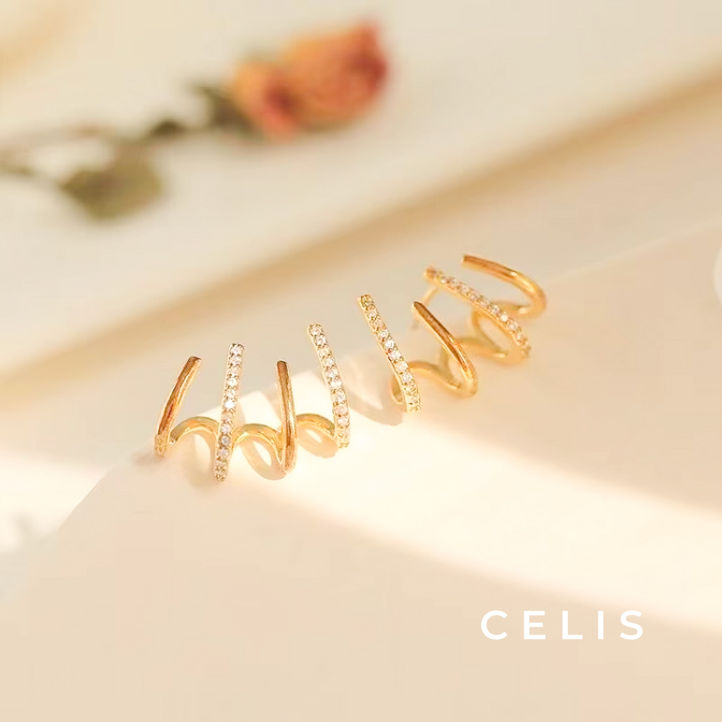 Crystal Twist Earrings