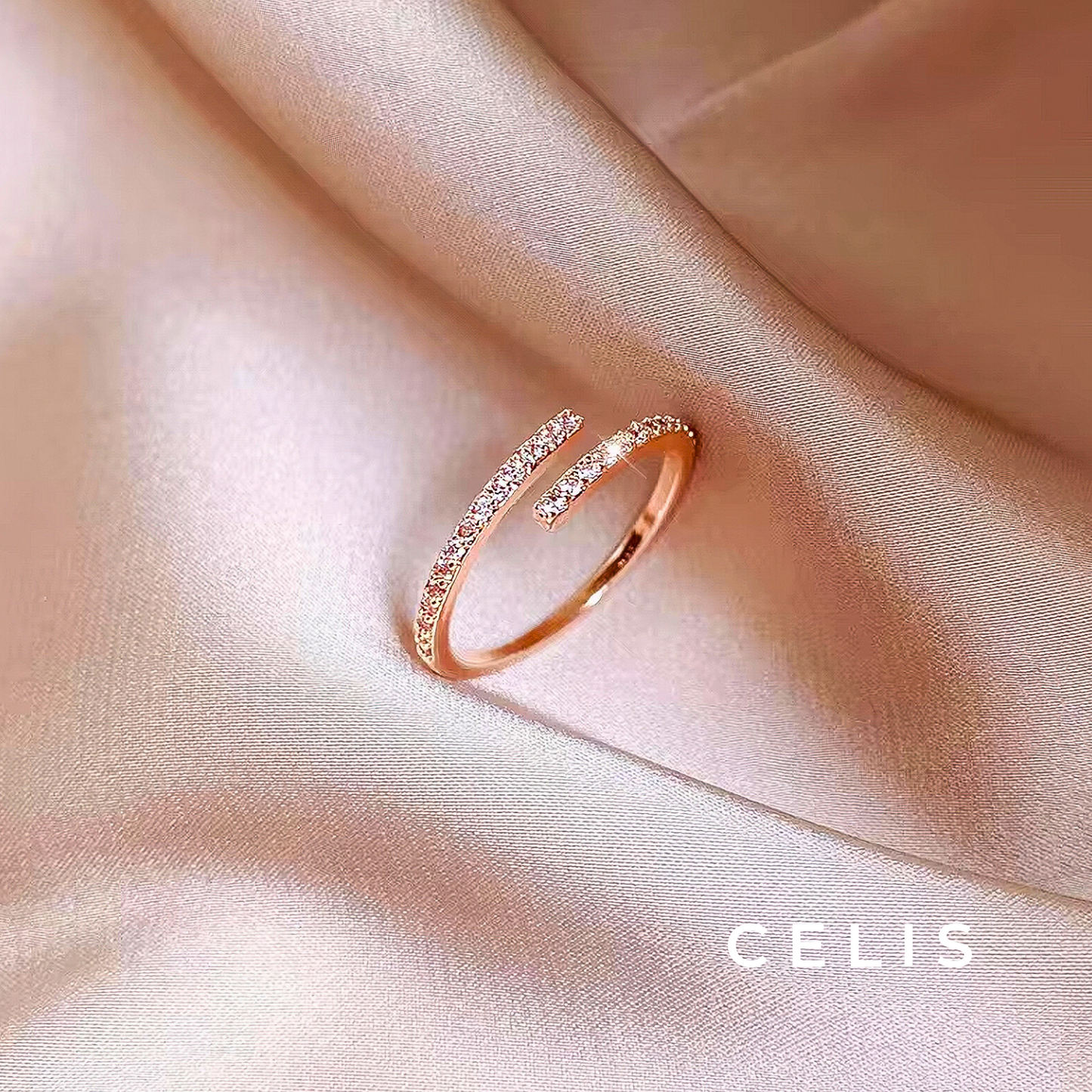 Zirconia Diamond Minimal Fine Ring