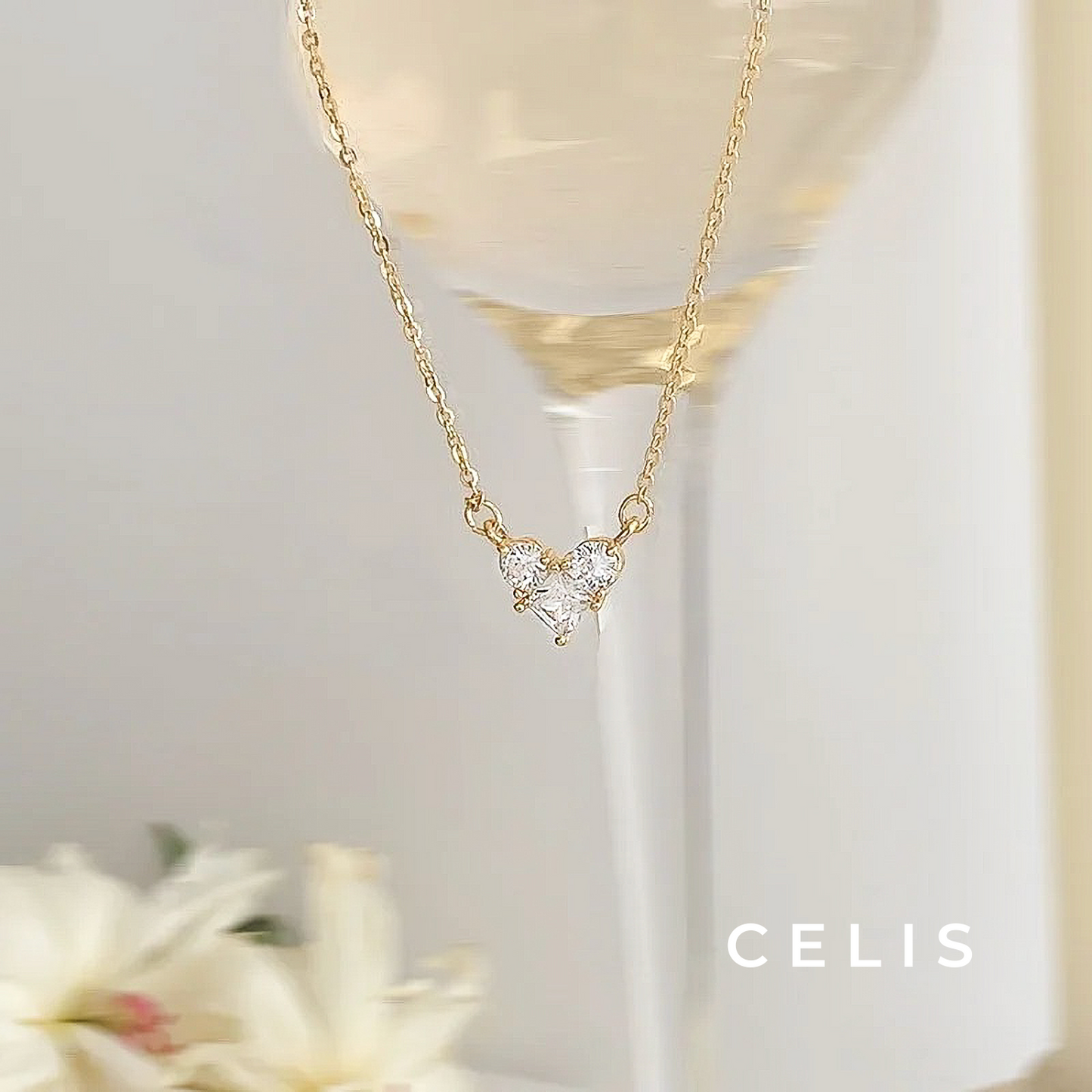 Zirconia Heart Necklace