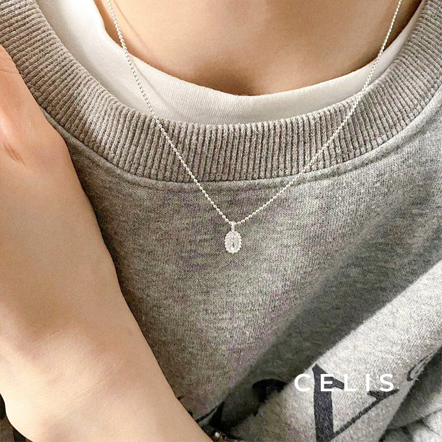 Zirconia Drop Necklace