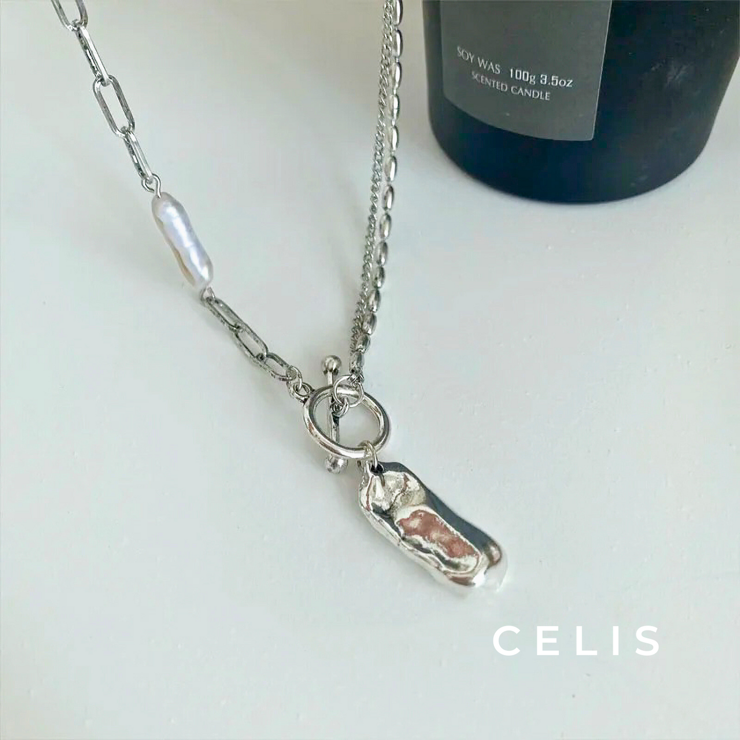 Pearl Baroque Chain Necklace