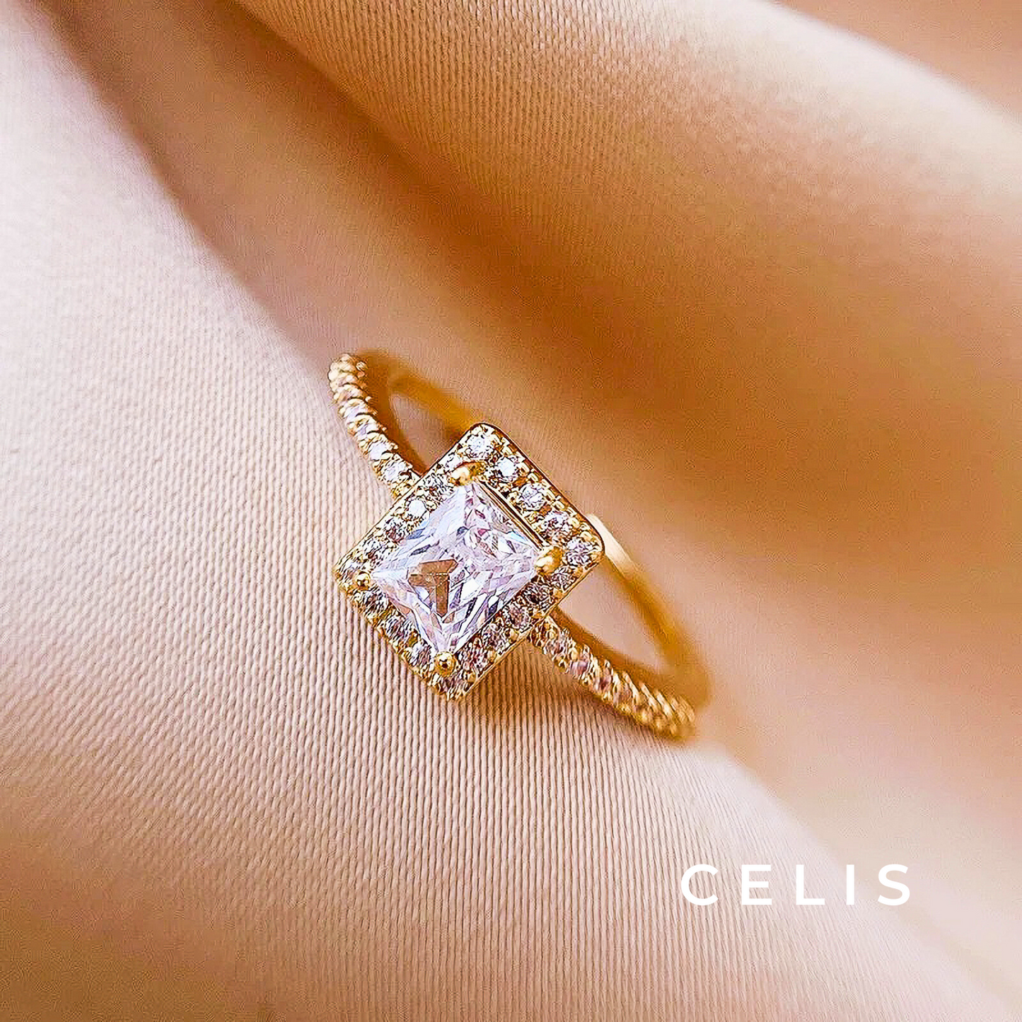 Square Zirconia Ring