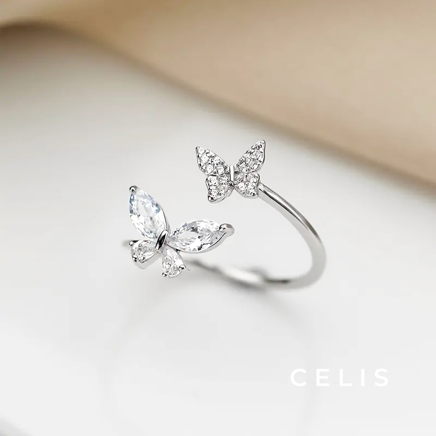 Elegant Butterfly Ring