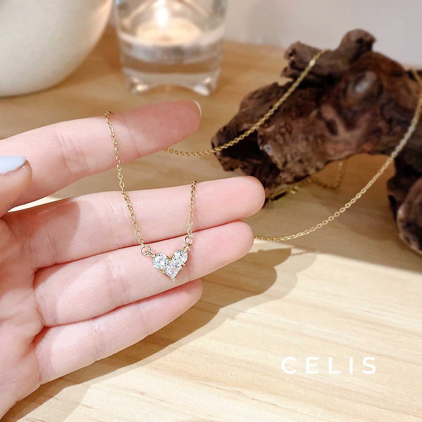 Zirconia Heart Necklace