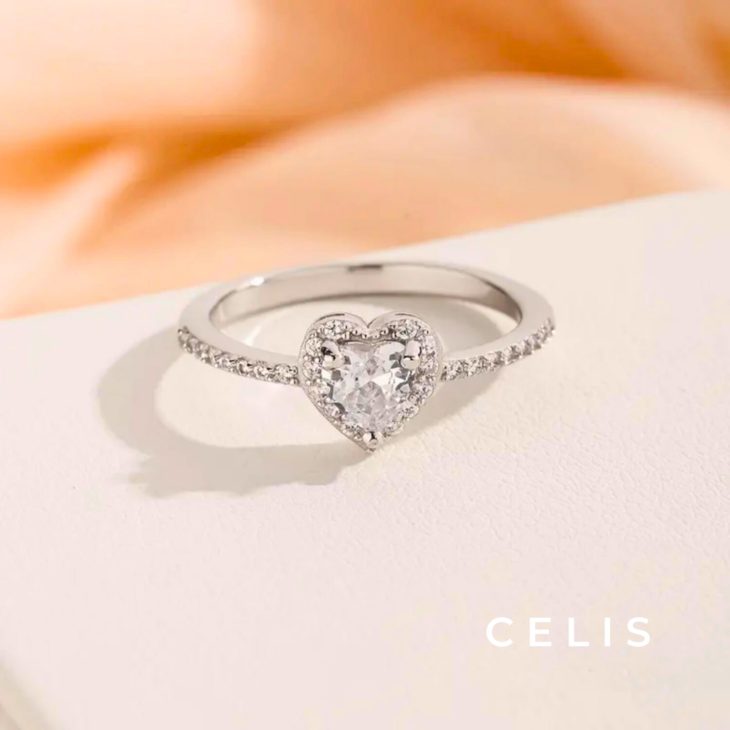 【Limited Item】 Heart Zirconia Ring