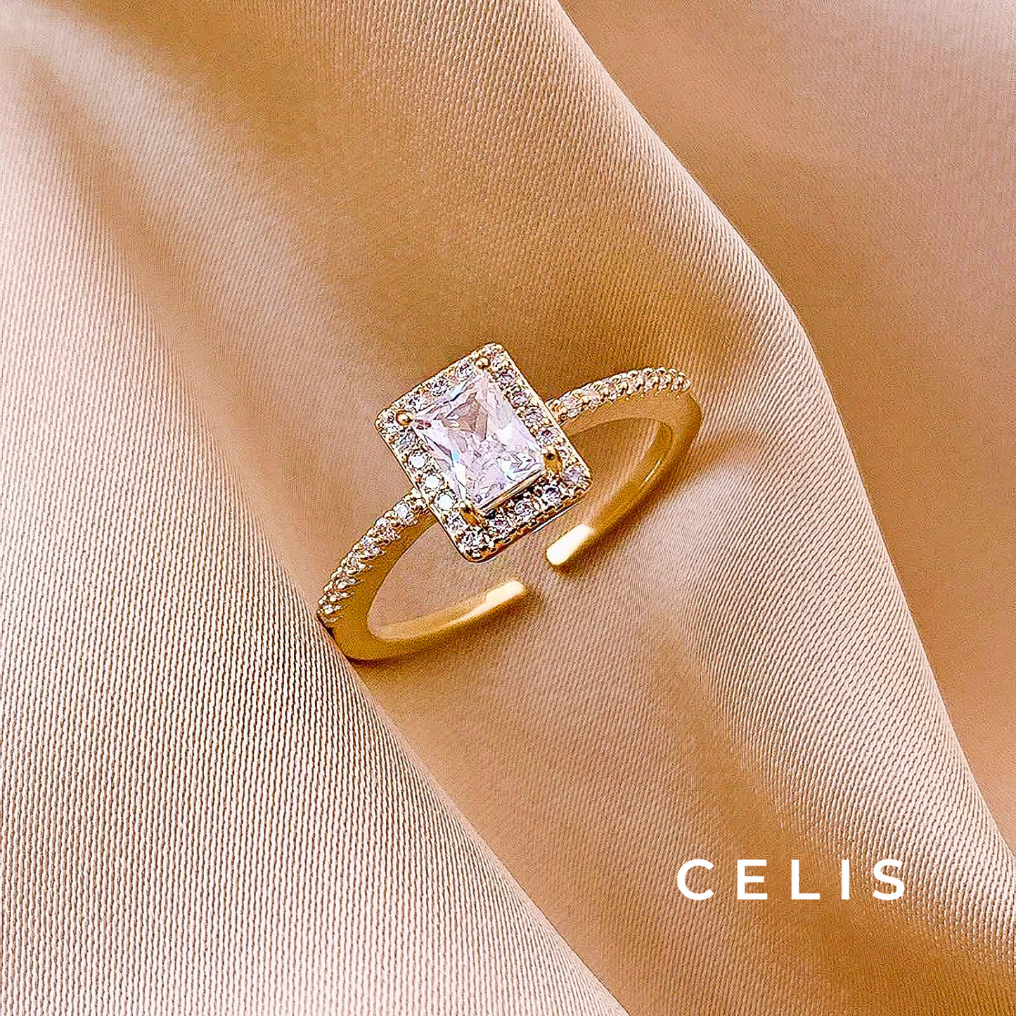 Square Zirconia Ring