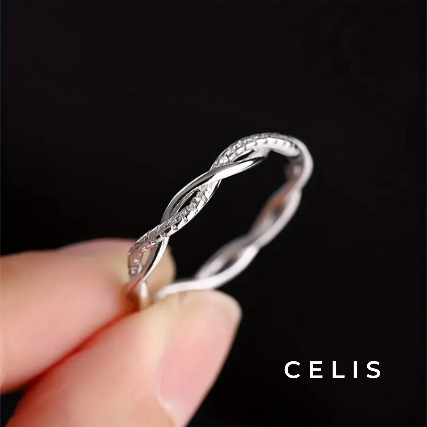【Limited Item】 Twisted Zirconia Ring