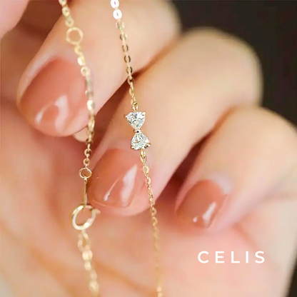 【Limited Item】 Zirconia Ribbon Elegance Bracelet