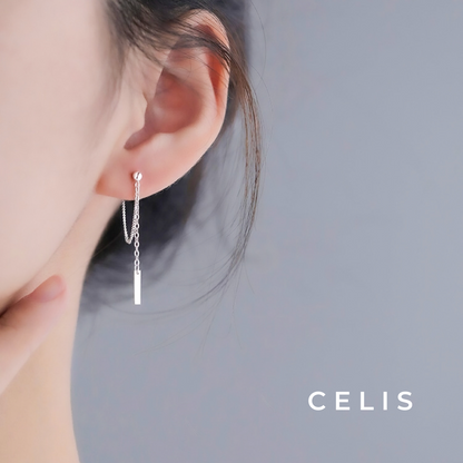 Long Chain Tassel Earrings