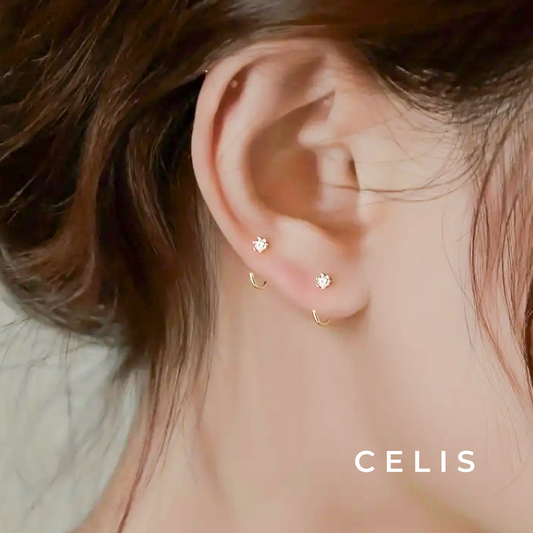 Hoop Zirconia Earrings