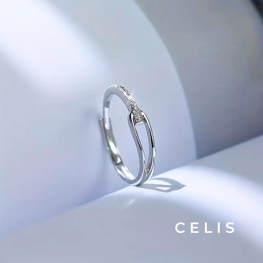 Elegant Geometric Diamond Cut Ring