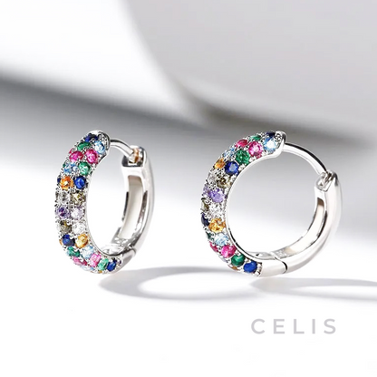 【Limited Item】 Multi-Color Zirconia Earrings
