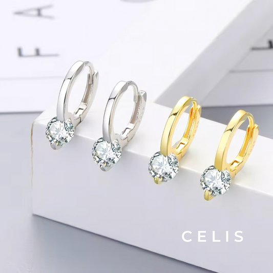 Zirconia Mini Hoop Earrings