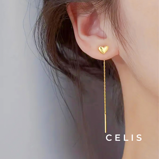 Heart Tassel Earrings