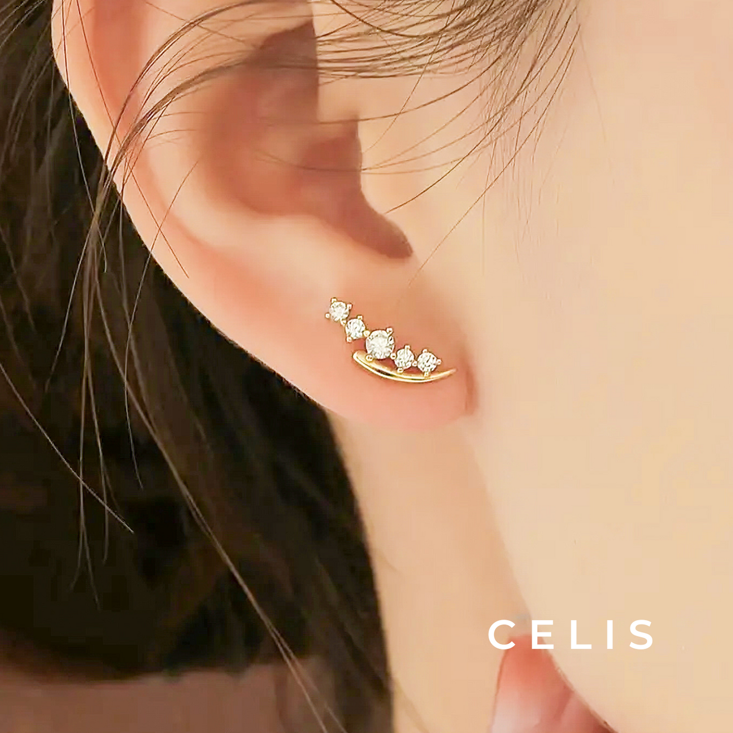 【Limited Item】 Zirconia Weep Earrings