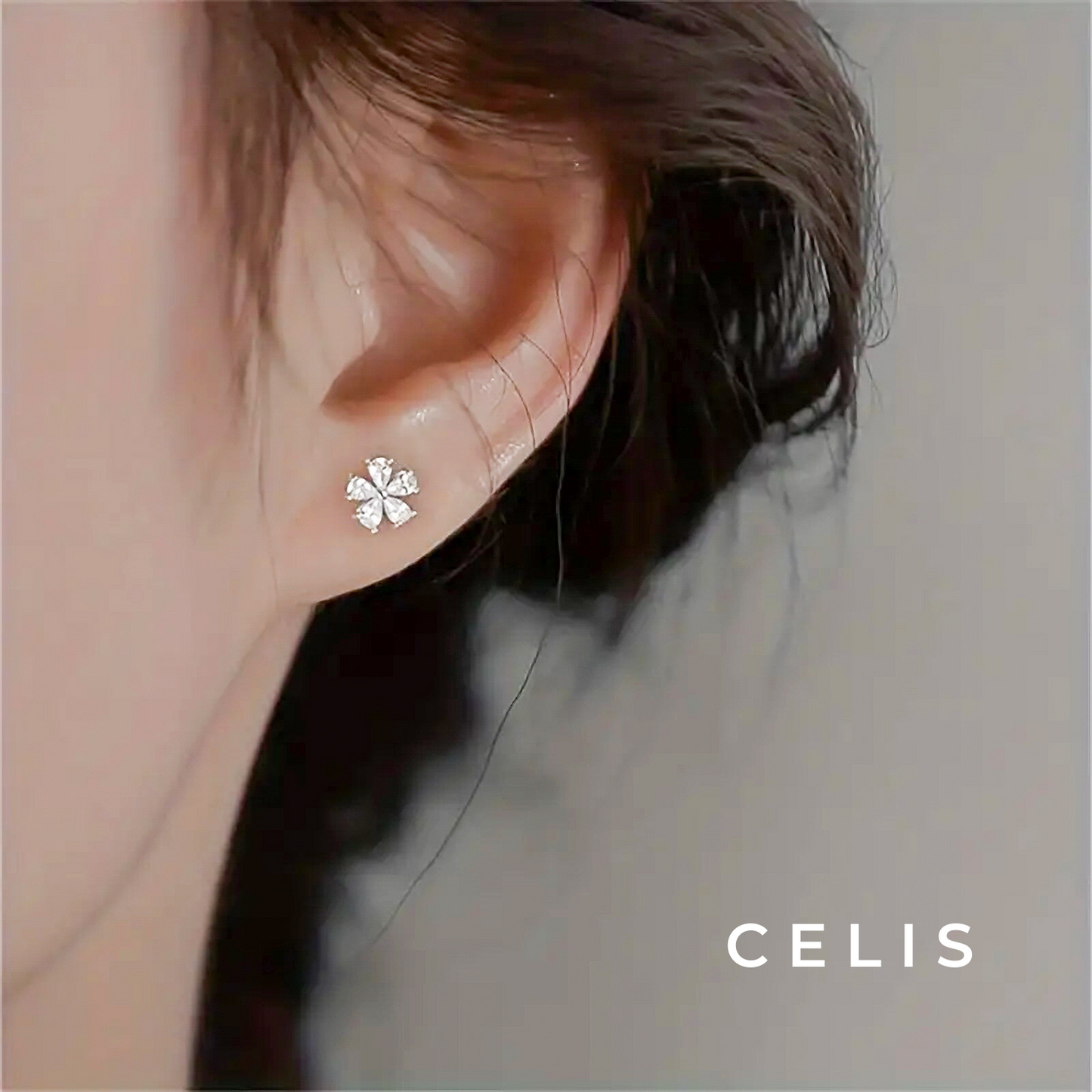 Flower Zirconia Earrings