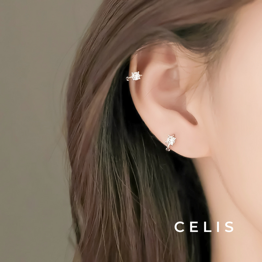 Minimal Brilliant Earrings
