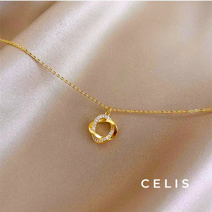 【Limited Item】 Twisted Zirconia Necklace