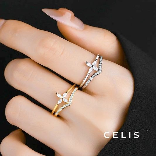 Zirconia Blossom Ring