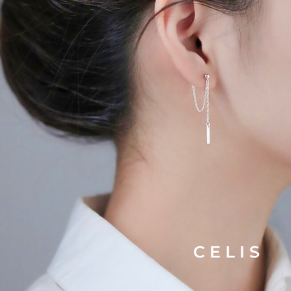 Long Chain Tassel Earrings