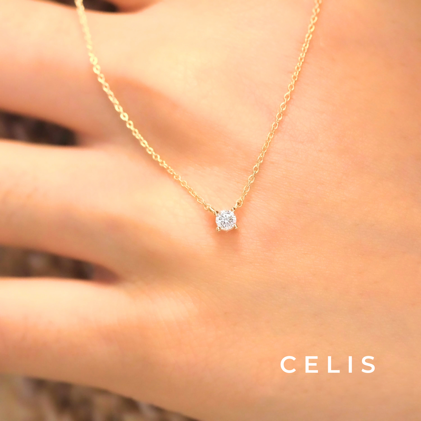 Tiny Zirconia Diamond Necklace