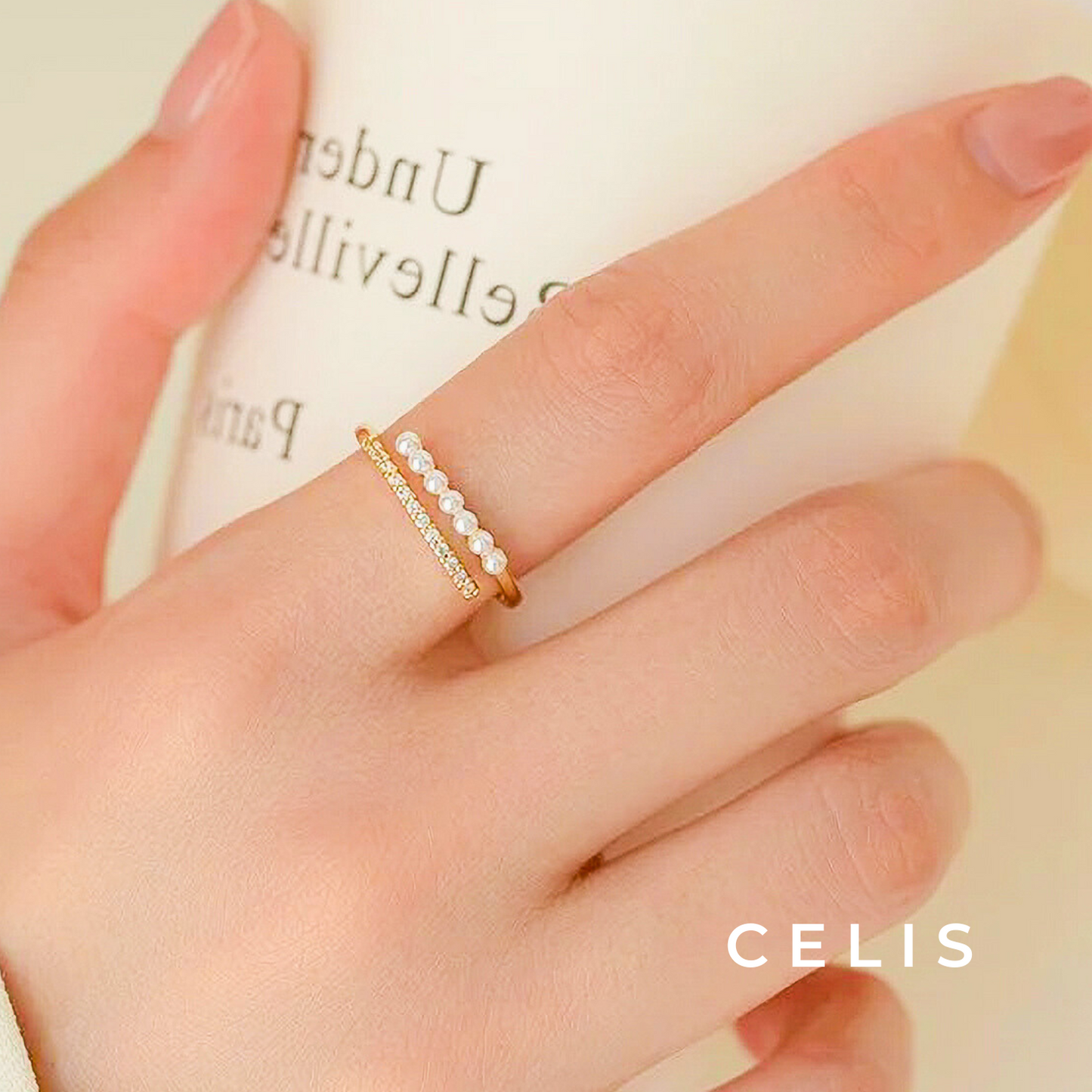 Zirconia Pearl Elegant Ring