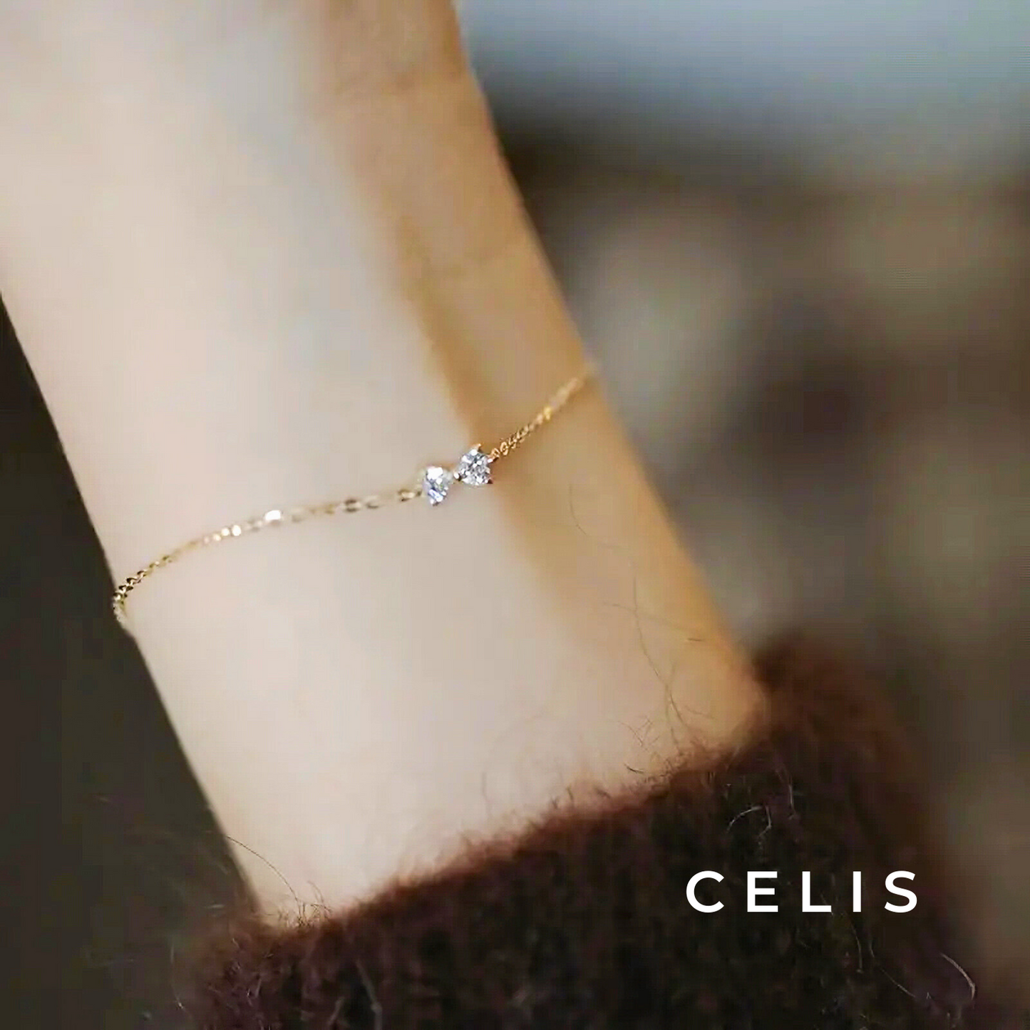 【Limited Item】 Zirconia Ribbon Elegance Bracelet