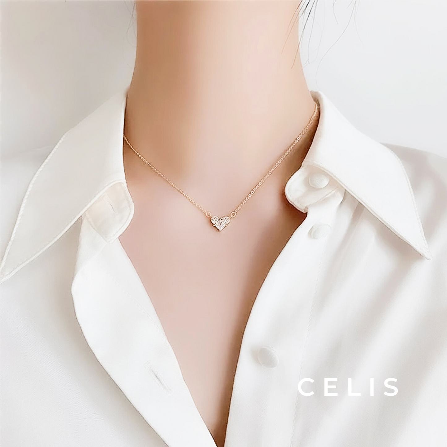 Zirconia Heart Necklace