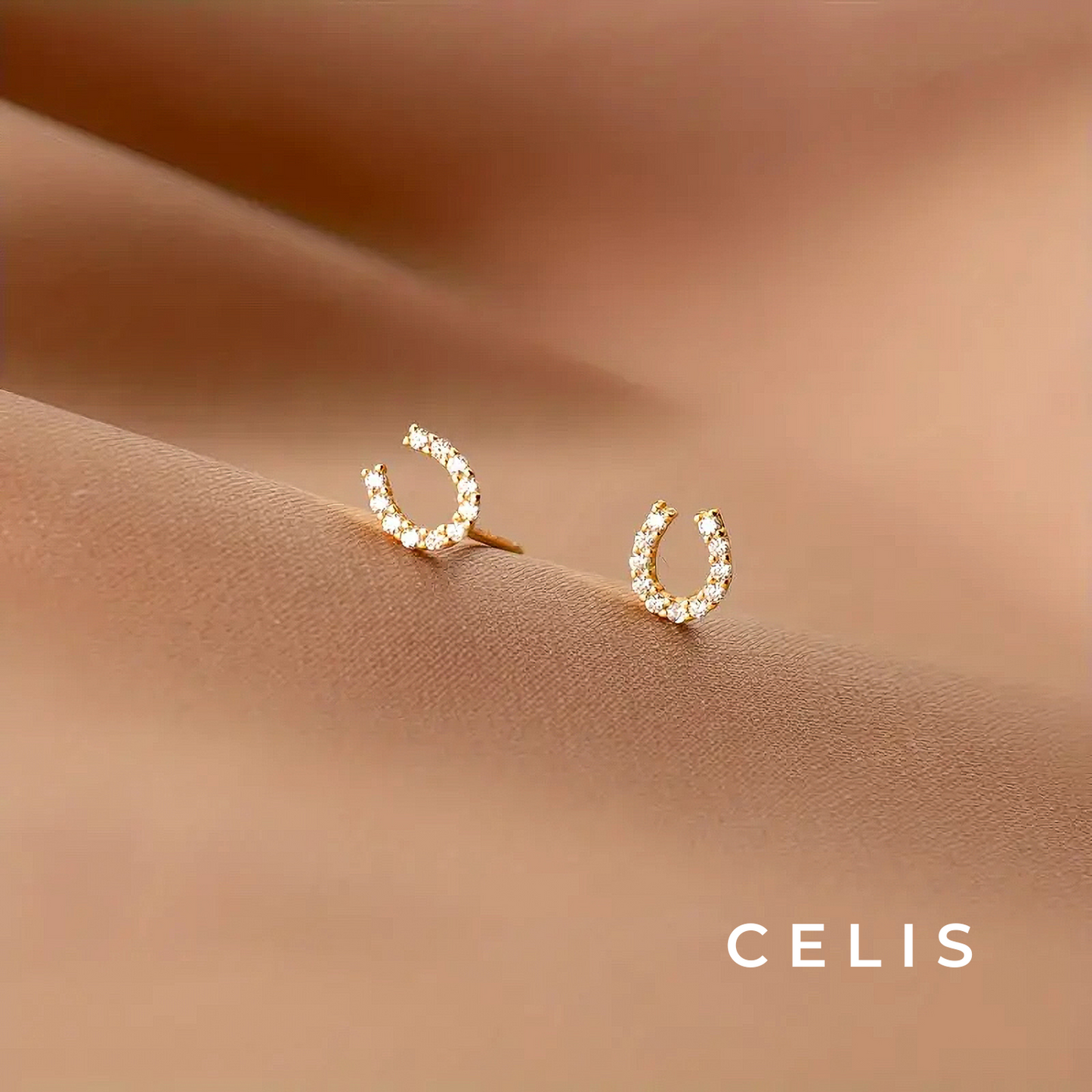 Horseshoe Zirconia Earrings