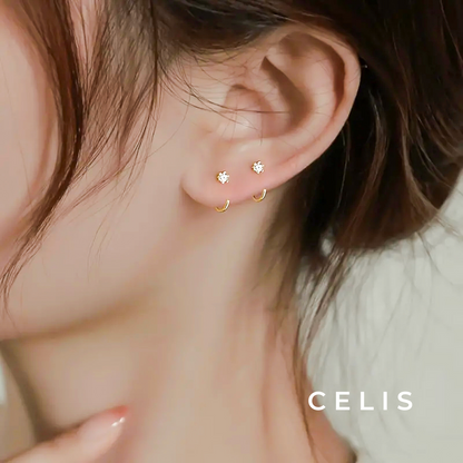 Hoop Zirconia Earrings