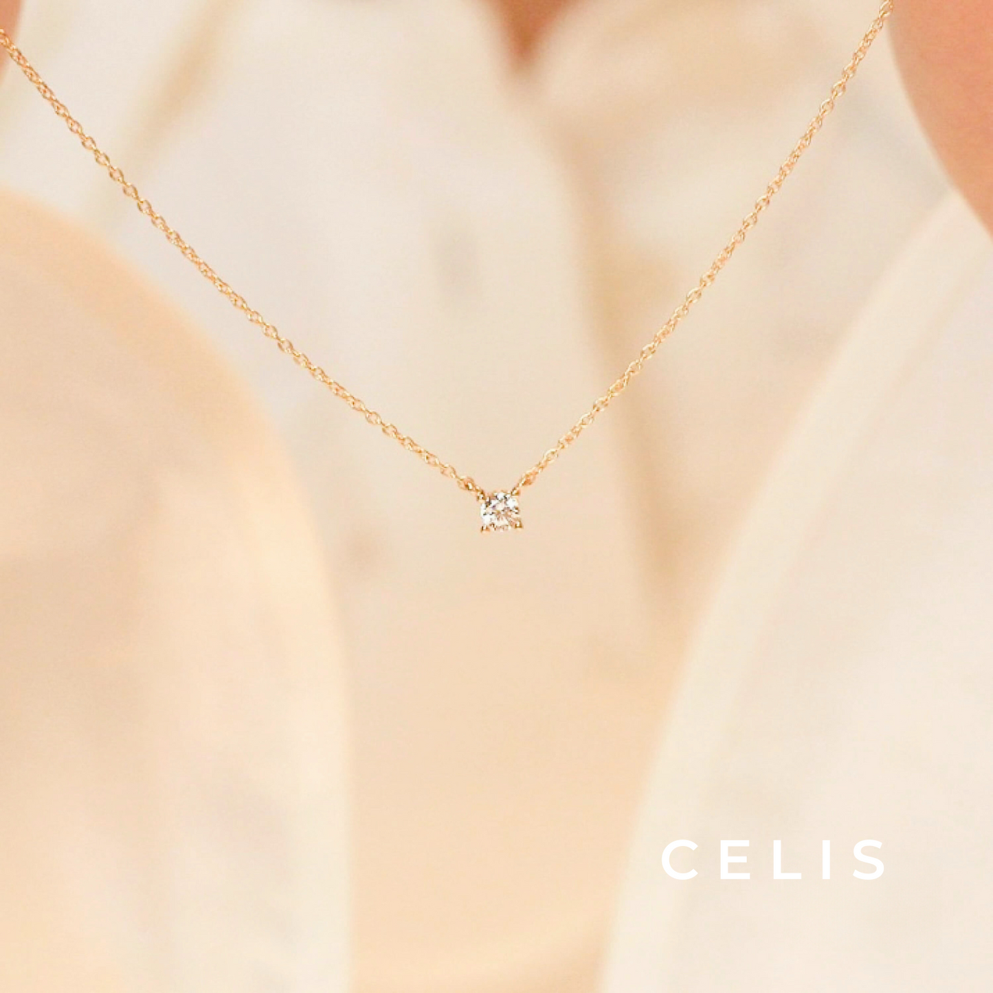 Tiny Zirconia Diamond Necklace