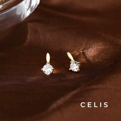 Minimal Zirconia Earrings