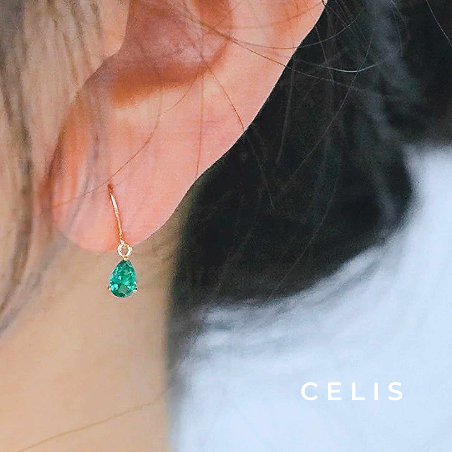 Emerald Zircon Earrings