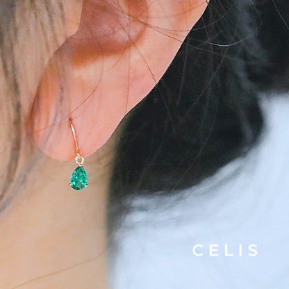 Emerald Zircon Earrings