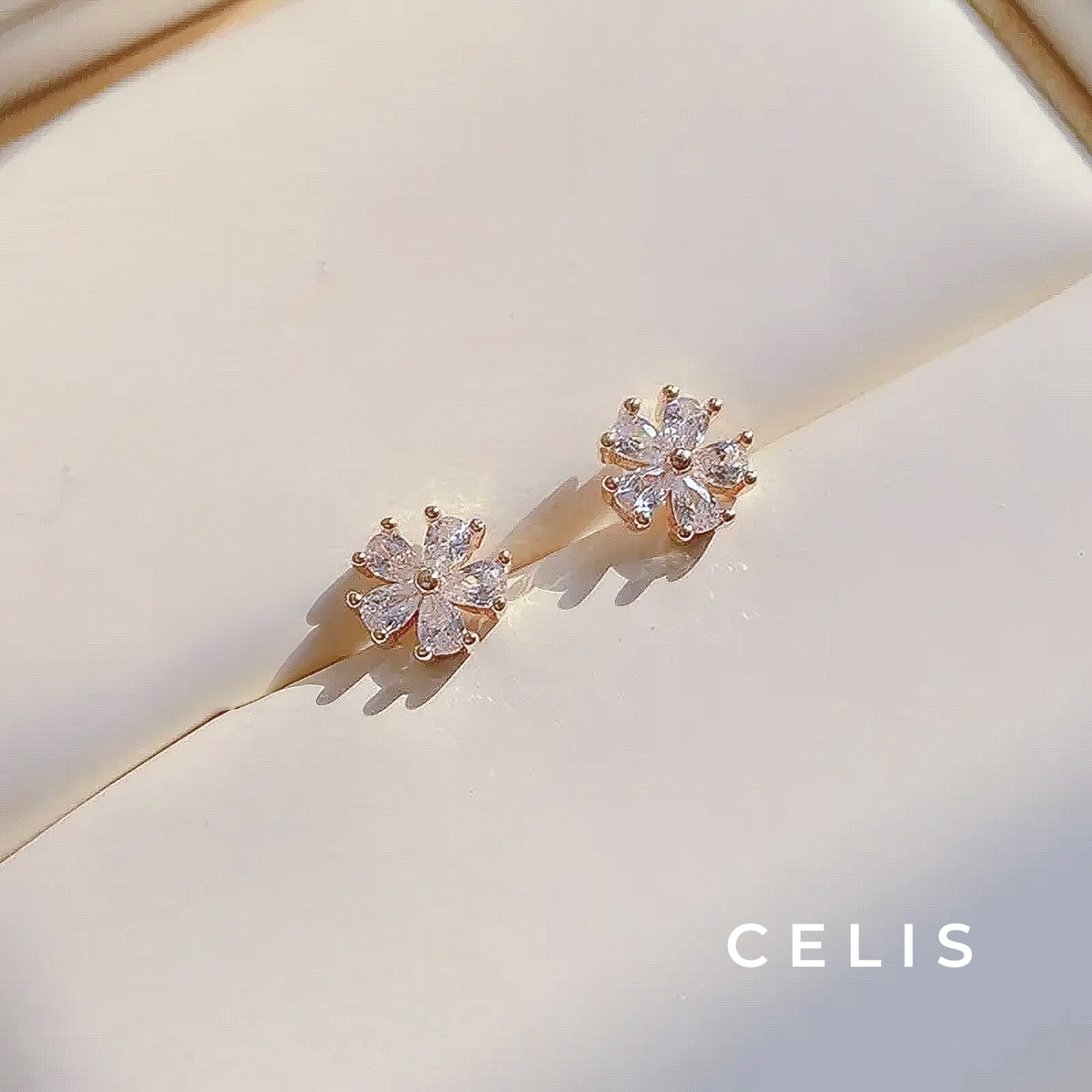 Flower Zirconia Earrings