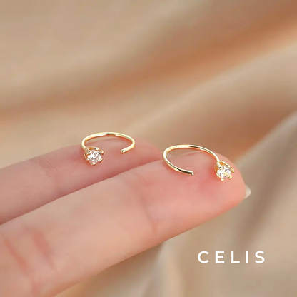 Hoop Zirconia Earrings