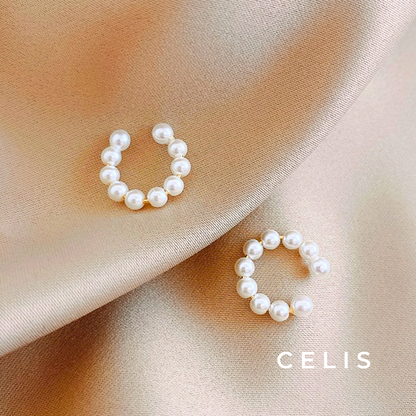 Minimal Pearl Ear Cuff